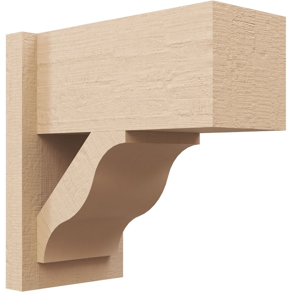 Ekena Millwork 7 1/2-in W x 14-in D x 14-in H Funston Block Rough Cedar Woodgrain TimberThane Outlooker, Primed Tan OUTUR075X14X14FST44RCPR - main